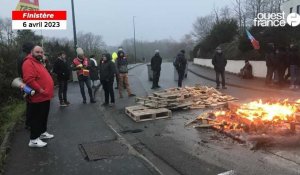 VIDÉO. Grève du 6 avril : à Quimper, la zone de Kerdroniou bloquée