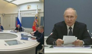 "La situation reste tendue" pour la Russie en Ukraine, selon Poutine