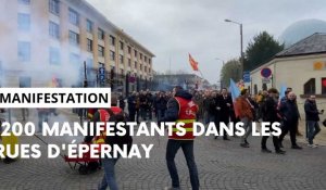 Manifestation contre la réforme des retraites à Epernay