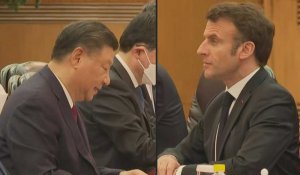 Réunion entre Emmanuel Macron et Xi Jinping à Pékin