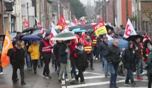 Aulnoye-Aymeries: manifestation contre la retraite à 64 ans