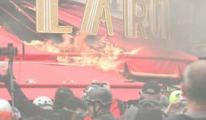 Retraites : une célèbre brasserie parisienne incendiée par des manifestants