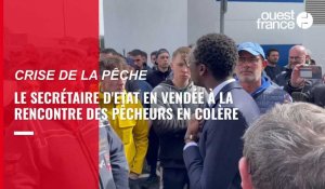 VIDEO; Vendée : le secrétaire d'État chargé de la mer à la rencontre des pêcheurs