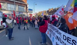 Plus de 200 manifestants à Lens contre la réforme des retraites