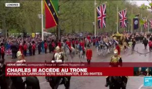 Couronnement de Charles III : parade en carrosse vers Westminster