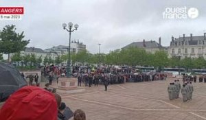 VIDÉO. Christophe Béchu participe à la cérémonie de commémoration du 8 Mai, à Angers