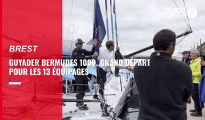 VIDÉO. Voile : Grand départ pour les 13 équipages de la Guyader Bermudes 1000 race