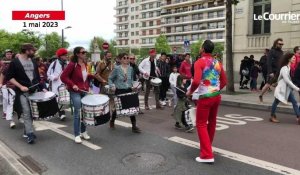 VIDEO. Manifestation du 1er mai : à Angers, la batucada ambiance les manifestants