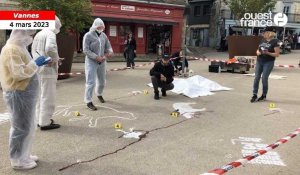 VIDÉO. L’association antispéciste L214 installe une fausse scène de crime à Vannes