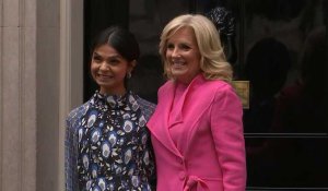 La première dame du Royaume-Uni, Akshata Murty, accueille son homologue américaine, Jill Biden