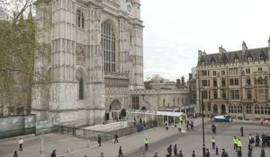 L'abbaye de Westminster se prépare avant le couronnement de Charles III