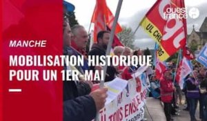 VIDEO. Manifestations du 1er mai : mobilisation historique dans la Manche