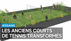 Jessains : des vieux courts de tennis à un terrain multi-sports