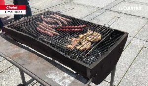 VIDÉO. Manifestation du 1er Mai : à Cholet, une cinquantaine de manifestants participent à un barbecue