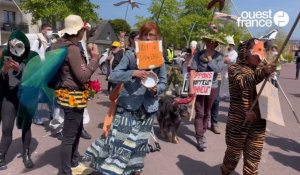 VIDEO. A Carentan-les-Marais, un carnaval des opposants au projet Hommage aux héros