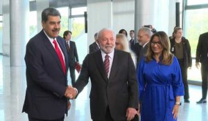 Le président vénézuélien arrive à Brasilia pour rencontrer son homologue brésilien Lula
