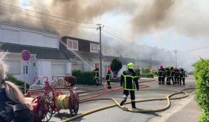 Calais : une maison détruite par un incendie au Beau-Marais