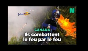 Au Canada, les pompiers combattent les feux de forêts par le feu