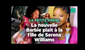 La fille de Serena Williams saute de joie devant sa Barbie Petite Sirène