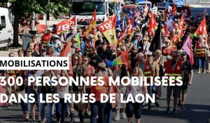 Nouvelle manifestation contre la réforme des retraites à Laon