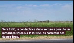 Aisne : un motard grièvement blessé à Mondrepuis héliporté vers Saint-Quentin