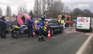 VIDEO. Grave accident sur la rocade du Mans : les secours sont sur place 