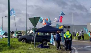 Aire-sur-la-Lys : filtrage au rond point de la zone artisanale Saint Martin