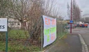Grève du 23 mars : à Tergnier, une opération de blocage a lieu aux services techniques