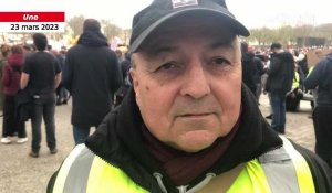VIDÉO. Réforme des retraites, grève du 23 mars : Gilles, 72 ans, « gilet jaune », manifeste à Niort 