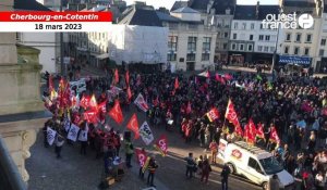 VIDÉO. Près de 2 000 personnes manifestent contre la réforme des retraites à Cherbourg