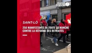 VIDÉO. 250 manifestants de toute la Manche à Saint-Lô contre la réforme des retraites