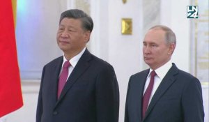 Poutine accueille Xi en grande pompe au Kremlin