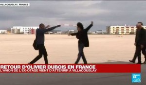 Retour d'Olivier Dubois en France : les images de son arrivée à Villacoublay