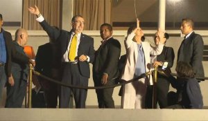 Guatemala: le président élu Bernardo Arevalo célèbre sa victoire