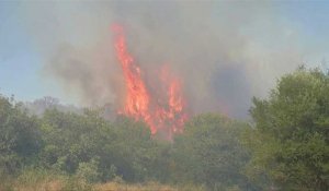 Un incendie se déclare dans un village près de Kavala, dans le nord de la Grèce
