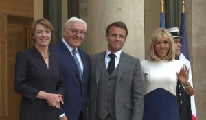 Macron reçoit le président allemand à l'Elysée