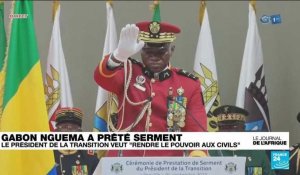 Le Général Oligui Nguéma investit président de la transition au Gabon