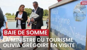 La ministre du tourisme Olivia Grégoire en visite en baie de Somme