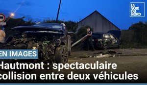 Hautmont : spectaculaire collision entre deux véhicules