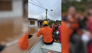 Brésil: opération de secours après des inondations meurtrières