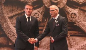 Le président français Emmanuel Macron arrive au sommet du G20
