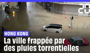 Hong Kong frappée par des pluies impressionnantes