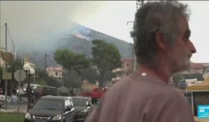 Incendies en Grèce : les flammes se rapprochent d'Athènes, trois quartiers de la capitale ont été évacués