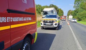 Importante fuite de gasoil et des bouchons après un accident à Beaumetz-les-Loges