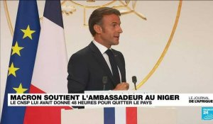 Emmanuel Macron apporte son soutien à l'ambassadeur de France au Niger et au président Bazoum