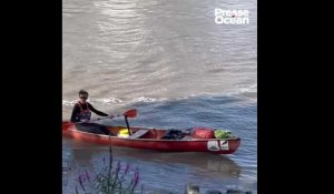 VIDEO. 1000 km de la Loire en kayak, le pari réussi d'Alexis Peschard
