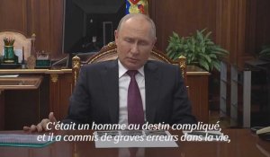 Prigojine: Poutine salue un homme "talentueux" qui a commis des "erreurs"
