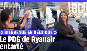 Bruxelles : Le PDG de Ryanair entarté devant la Commission européenne