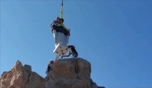 Calvi : la nouvelle statue de Notre-Dame de la Serra érigée 