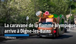 La caravane de la flamme olympique arrive à Digne-les-Bains 